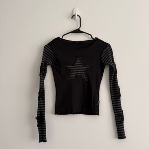 Minga London Constellation Striped Long Sleeve Too